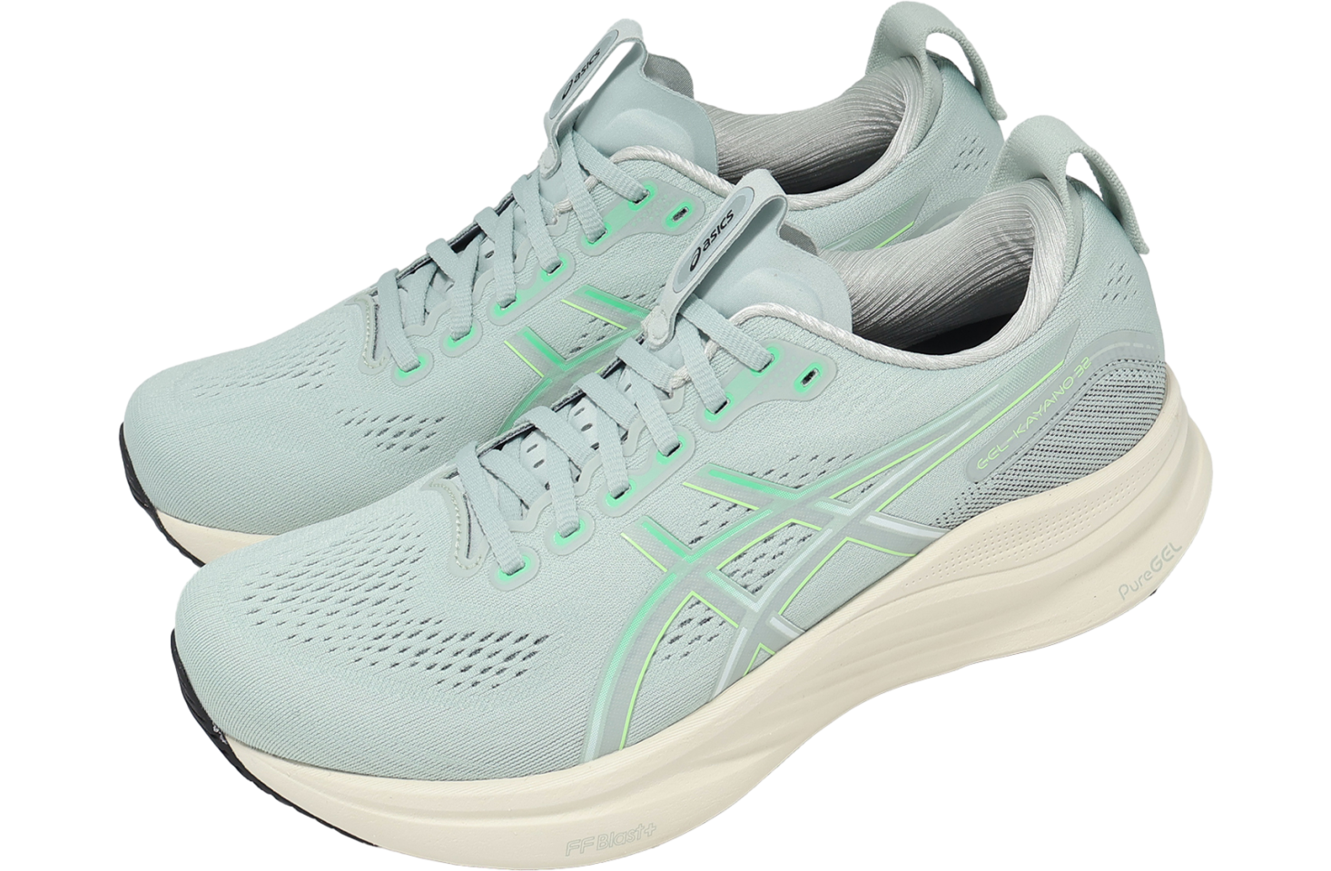 Asics GEL-Kayano 32 4E Extra Wide Cold Moss / Vital Green