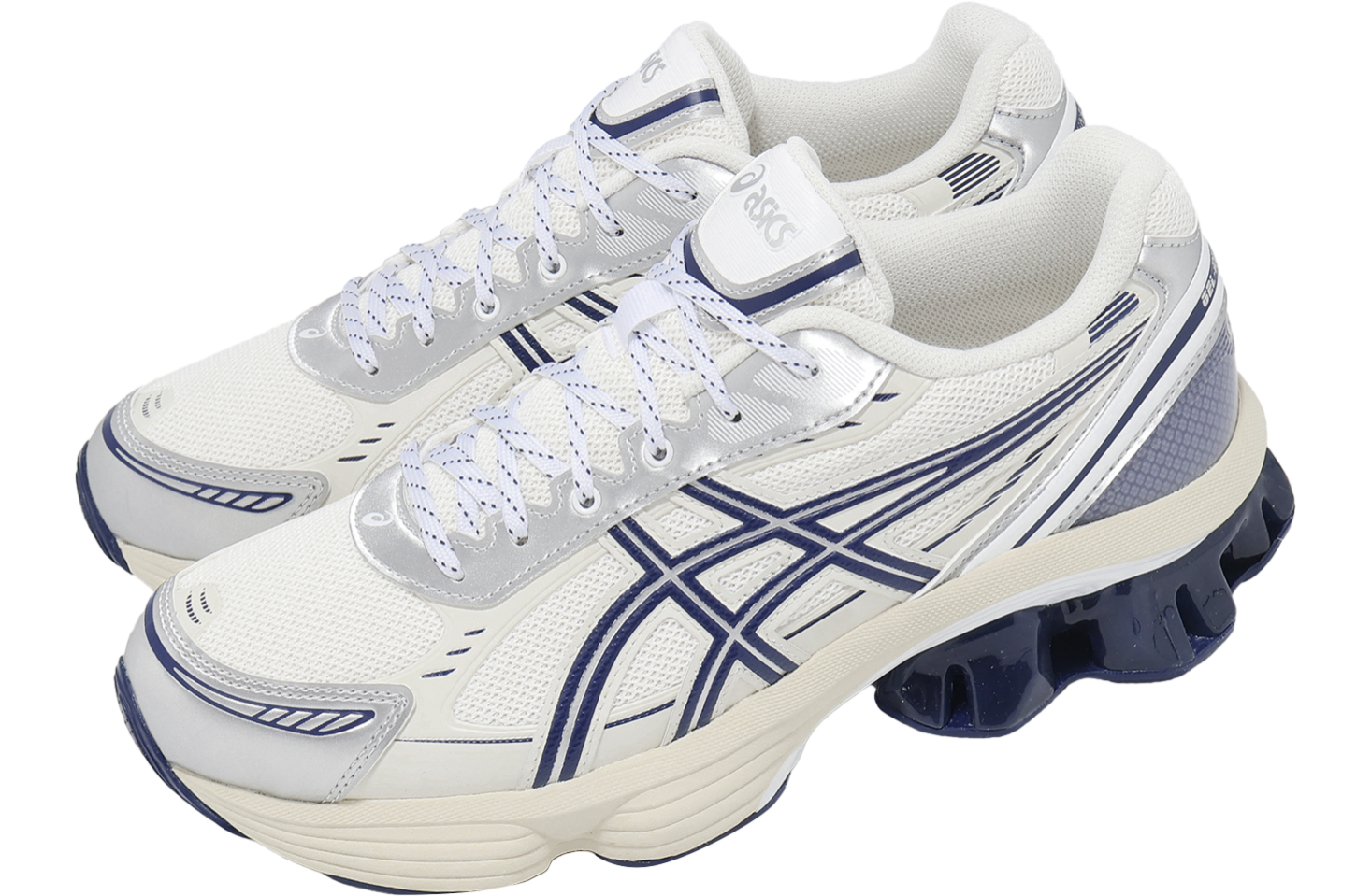 Asics GEL-Kinetic Fluent White / Independence Blue