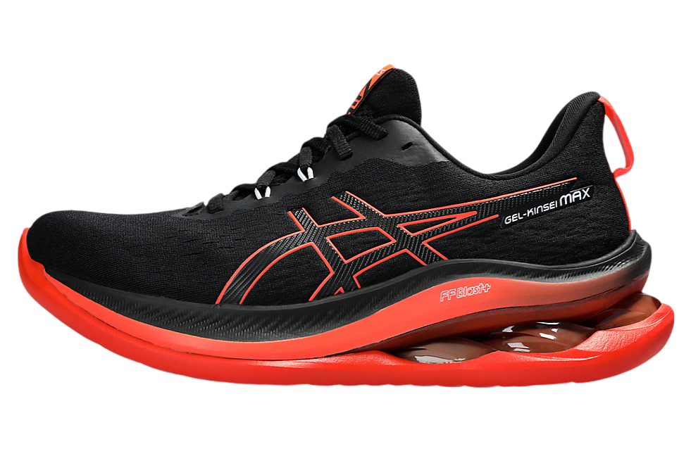 Asics Gel-Kinsei Max Black / Sunrise Red