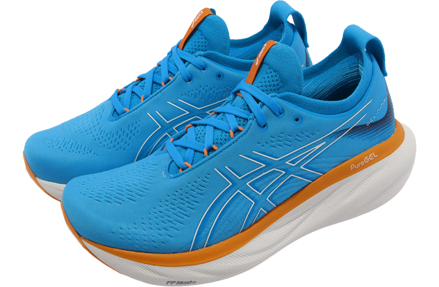Asics GEL-Nimbus 25 4E Extra Wide Island Blue / Sun Peach