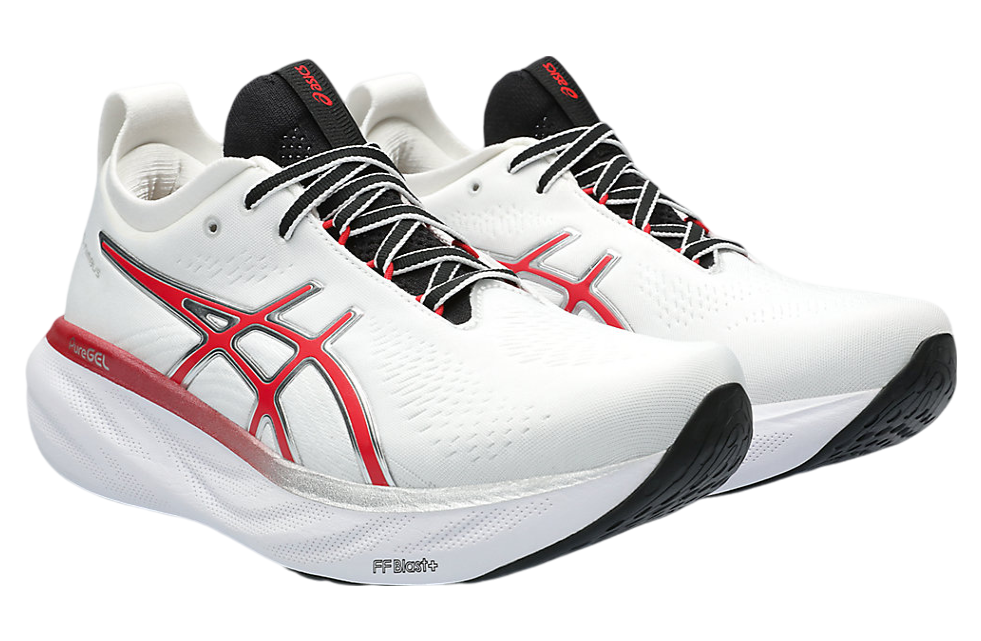 Asics Gel-Nimbus 25 Anniversary White / Classic Red