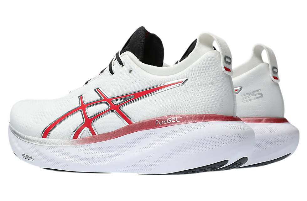 Asics Gel-Nimbus 25 Anniversary White / Classic Red