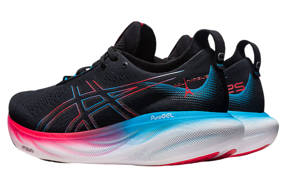 Asics Gel-Nimbus 25 Black / Electric Red