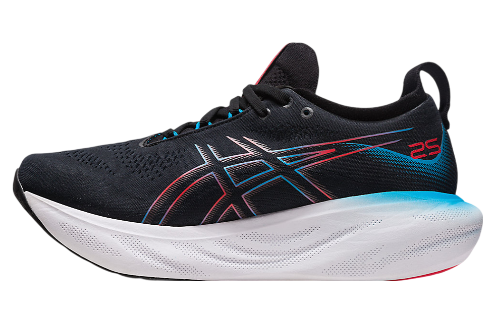 Asics Gel-Nimbus 25 Black / Electric Red