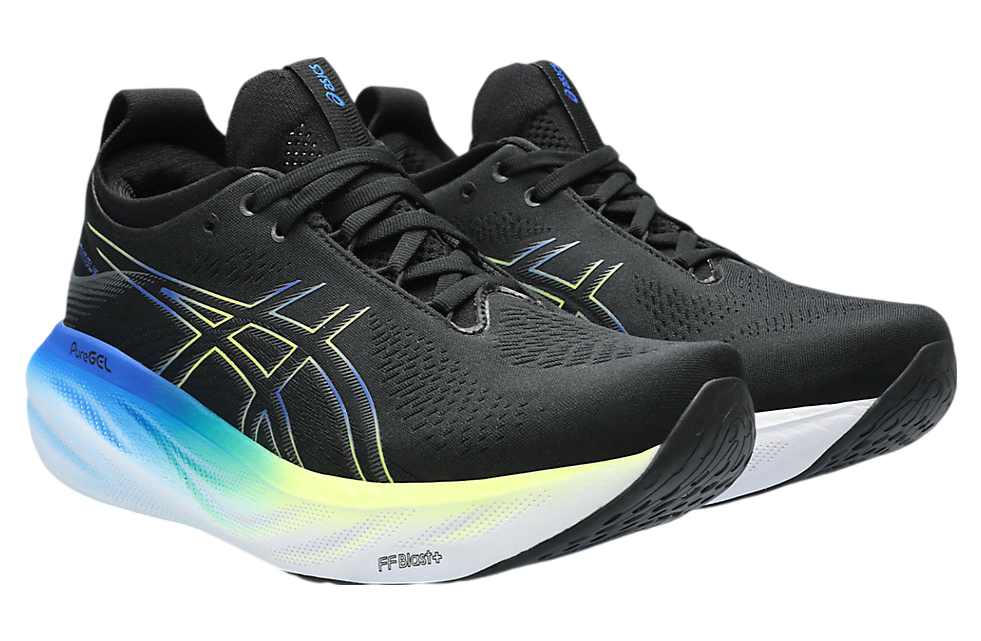 Asics Gel-Nimbus 25 Black / Glow Yellow