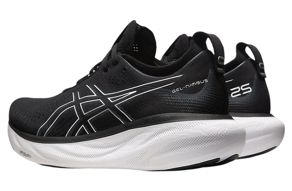 Asics Gel-Nimbus 25 Black / Pure Silver