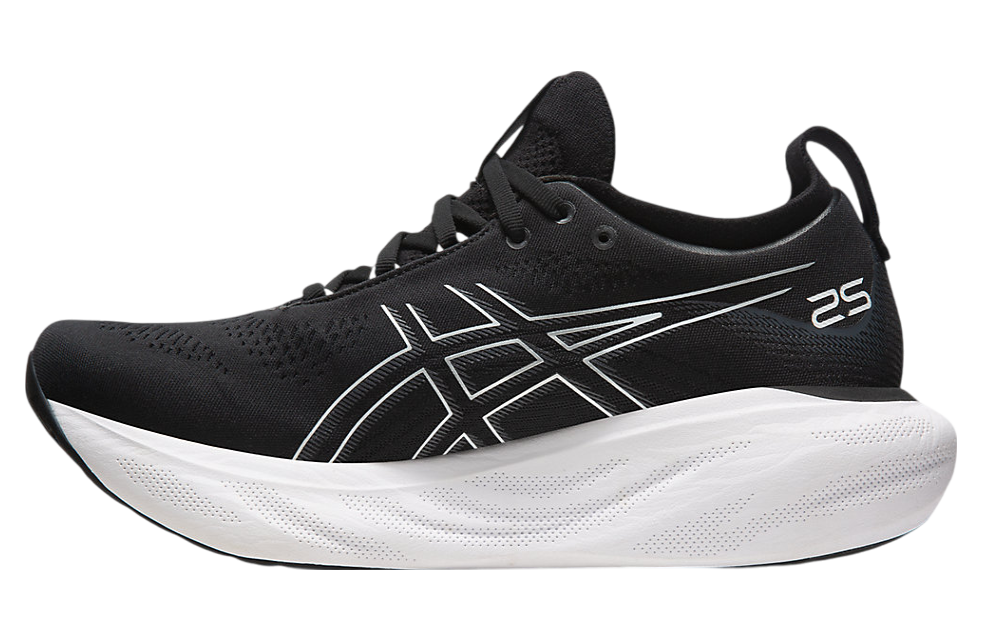 Asics Gel-Nimbus 25 Black / Pure Silver