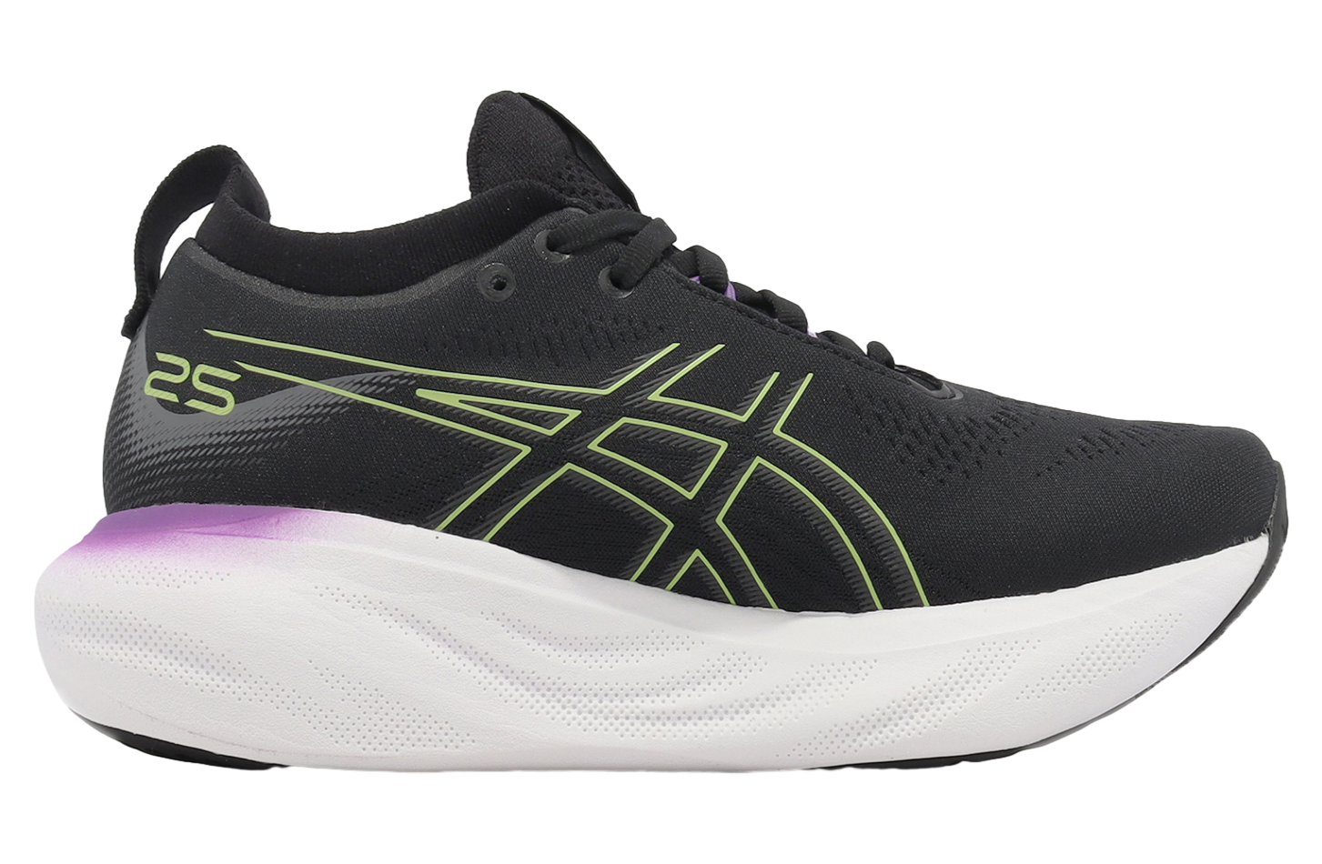 Asics GEL-Nimbus 25 D Wide WMNS Black / Glow Yellow