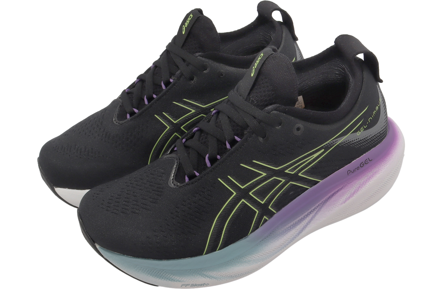 Asics GEL-Nimbus 25 D Wide WMNS Black / Glow Yellow