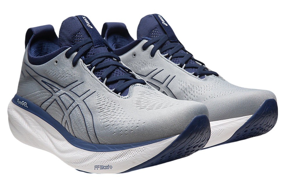 Asics Gel-Nimbus 25 Extra Wide Sheet Rock / Indigo Blue