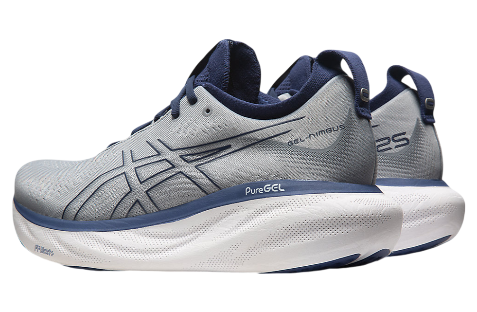 Asics Gel-Nimbus 25 Extra Wide Sheet Rock / Indigo Blue