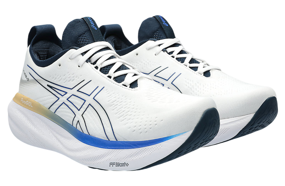 Asics Gel-Nimbus 25 White / Illusion Blue