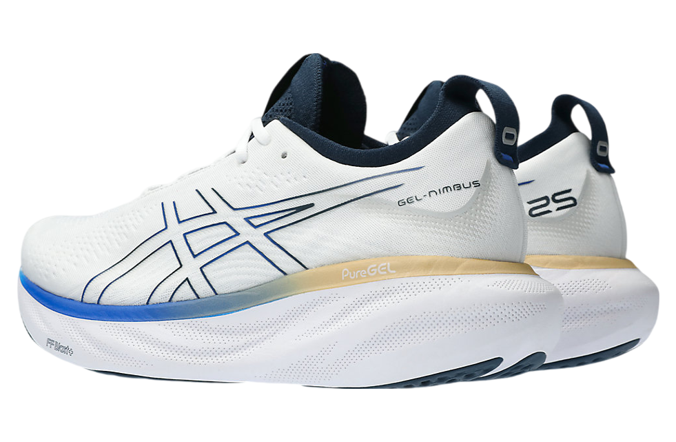 Asics Gel-Nimbus 25 White / Illusion Blue