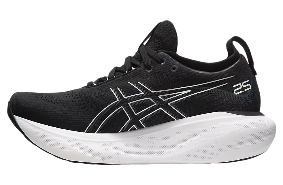 Asics Gel-Nimbus 25 Wide Black / Pure Silver