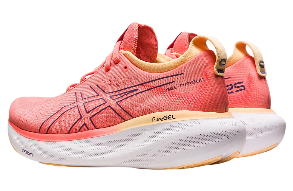 Asics Gel-Nimbus 25 Wide WMNS Papaya / Dusty Purple