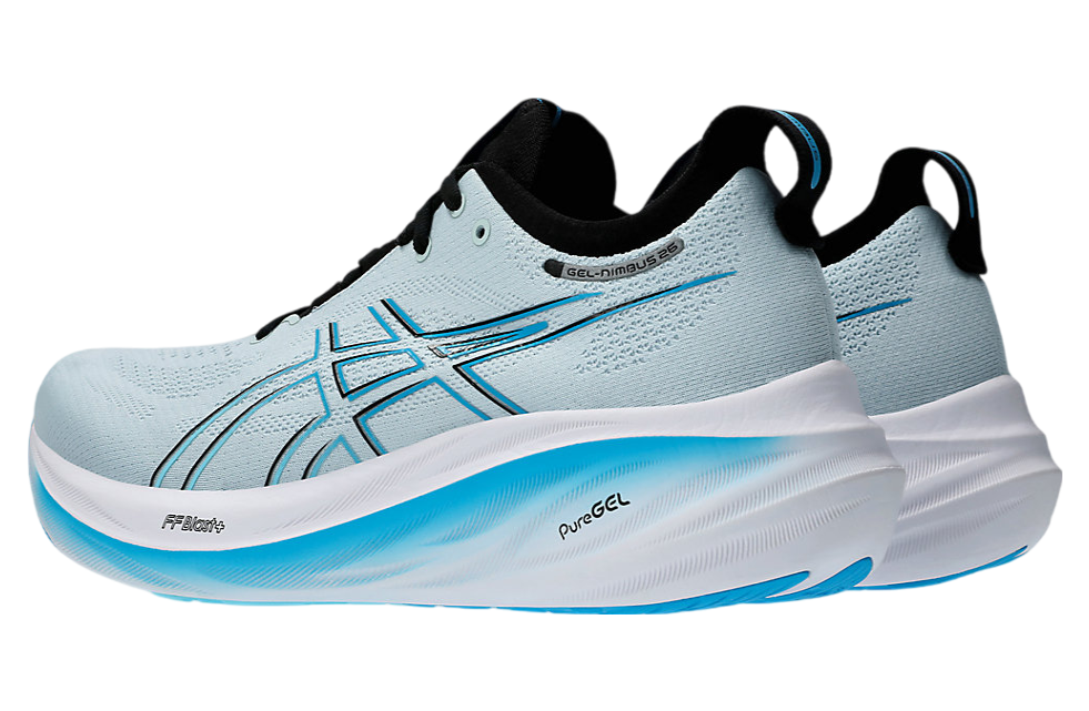 Asics Gel-Nimbus 26 Cool Grey / Bright Cyan