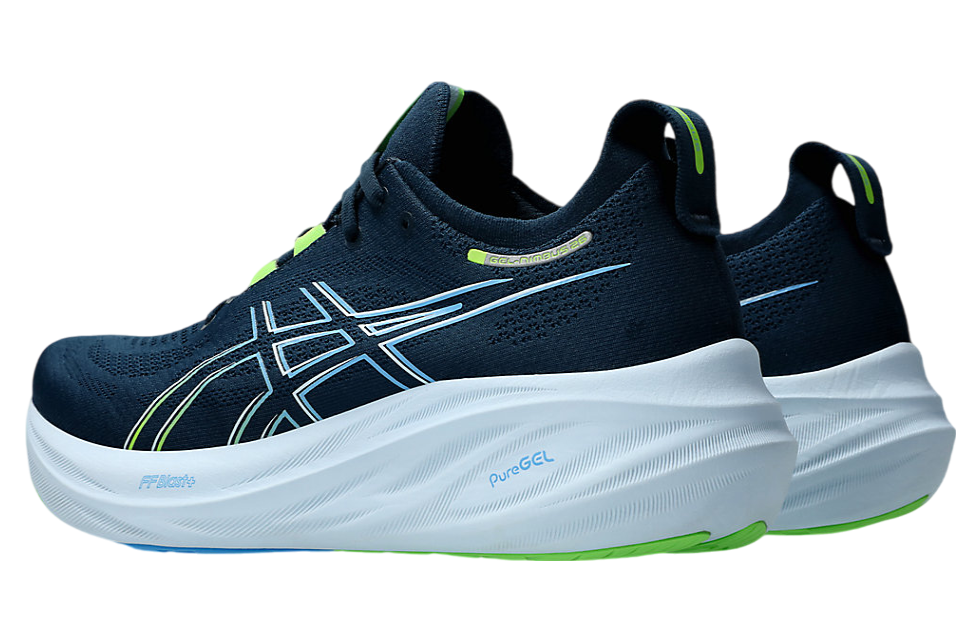 Asics Gel-Nimbus 26 Extra Wide French Blue / Electric Lime