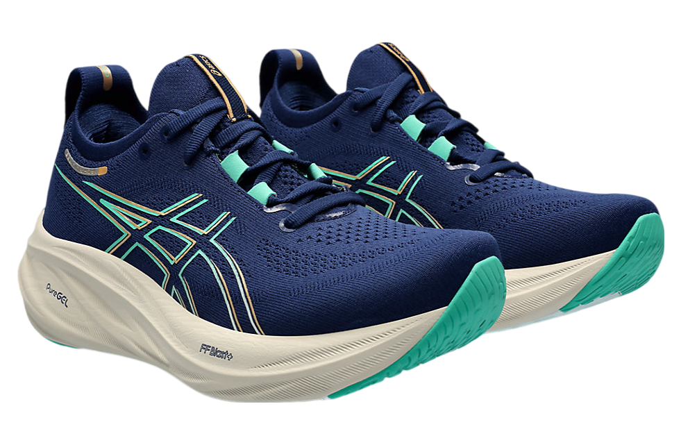 Asics Gel-Nimbus 26 Wide WMNS Blue Expanse / Aurora Green