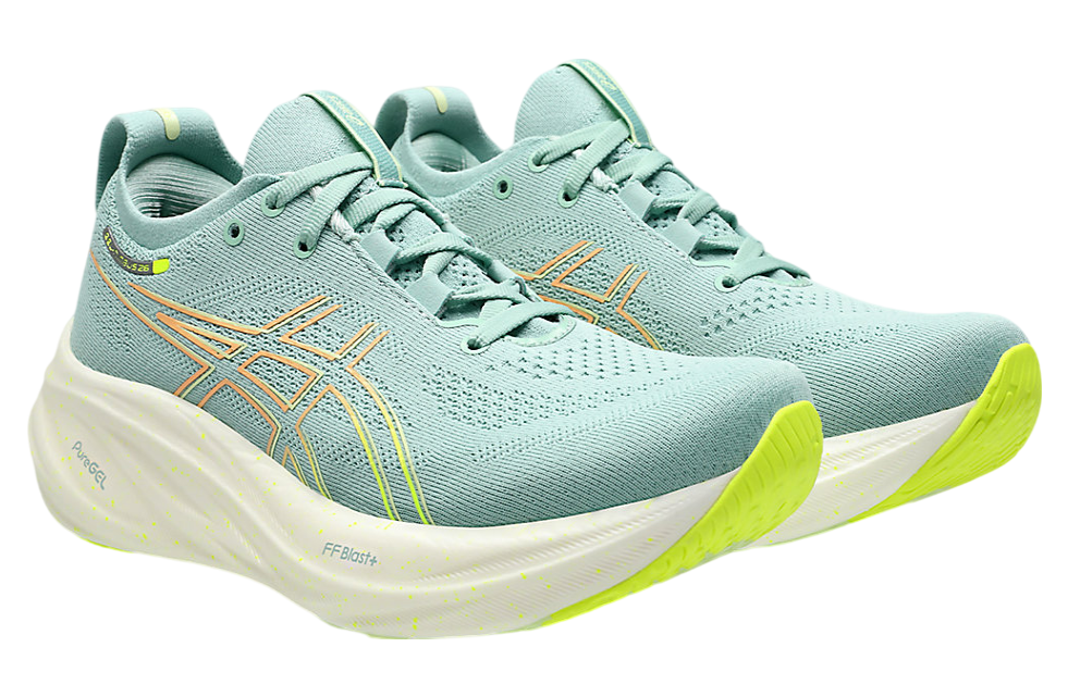 Asics Gel-Nimbus 26 Wide WMNS Light Celadon / Safety Yellow