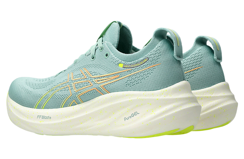 Asics Gel-Nimbus 26 Wide WMNS Light Celadon / Safety Yellow