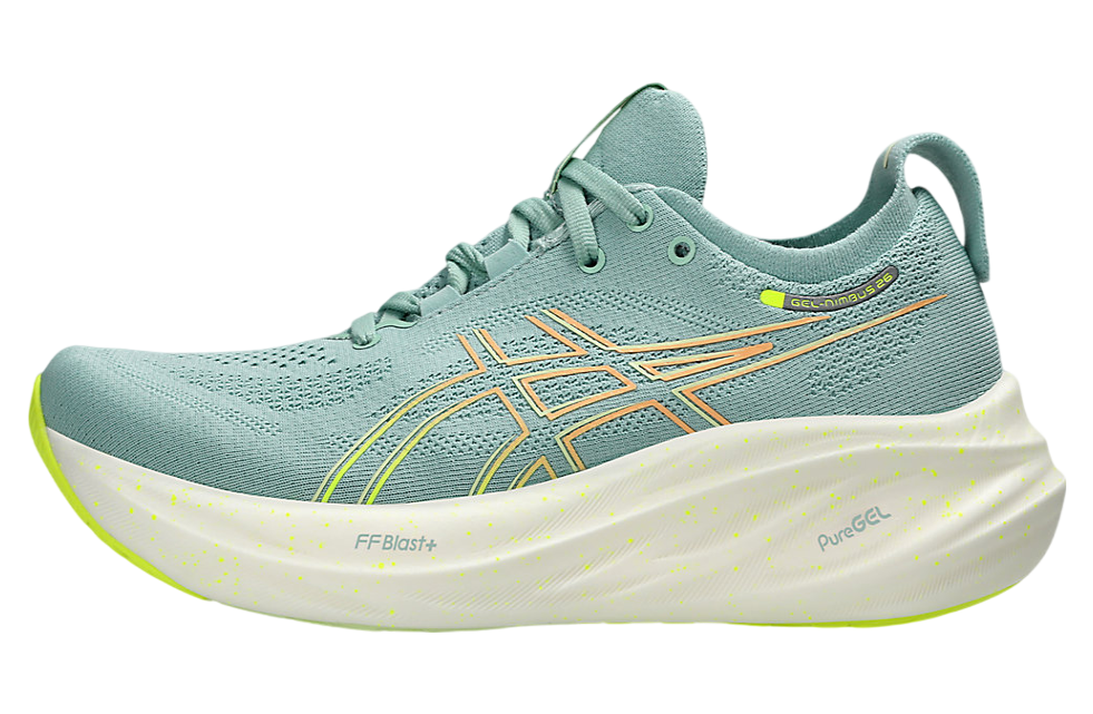 Asics Gel-Nimbus 26 Wide WMNS Light Celadon / Safety Yellow