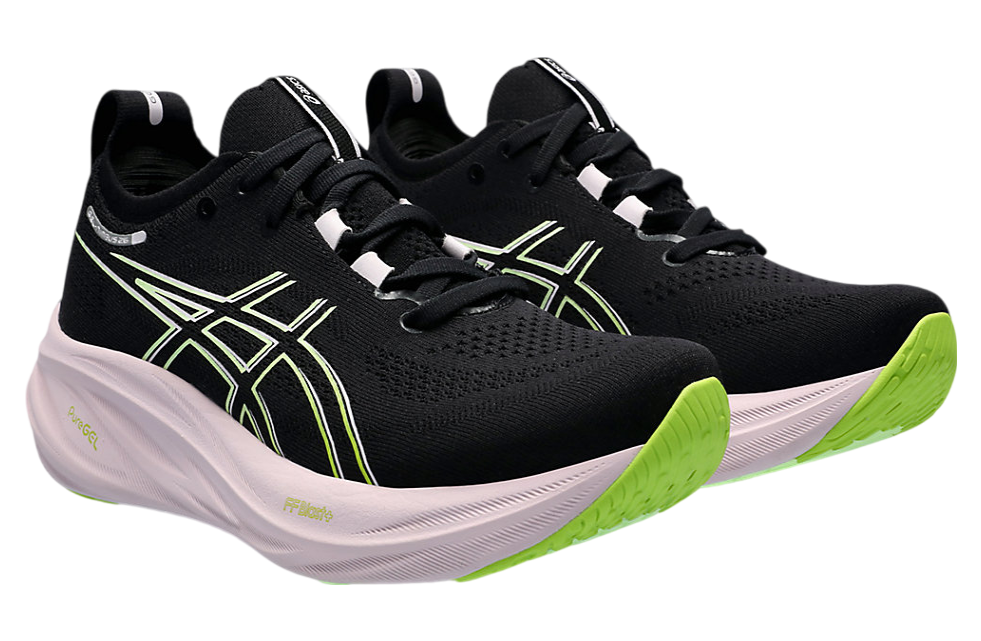 Asics Gel-Nimbus 26 WMNS Black / Neon Lime