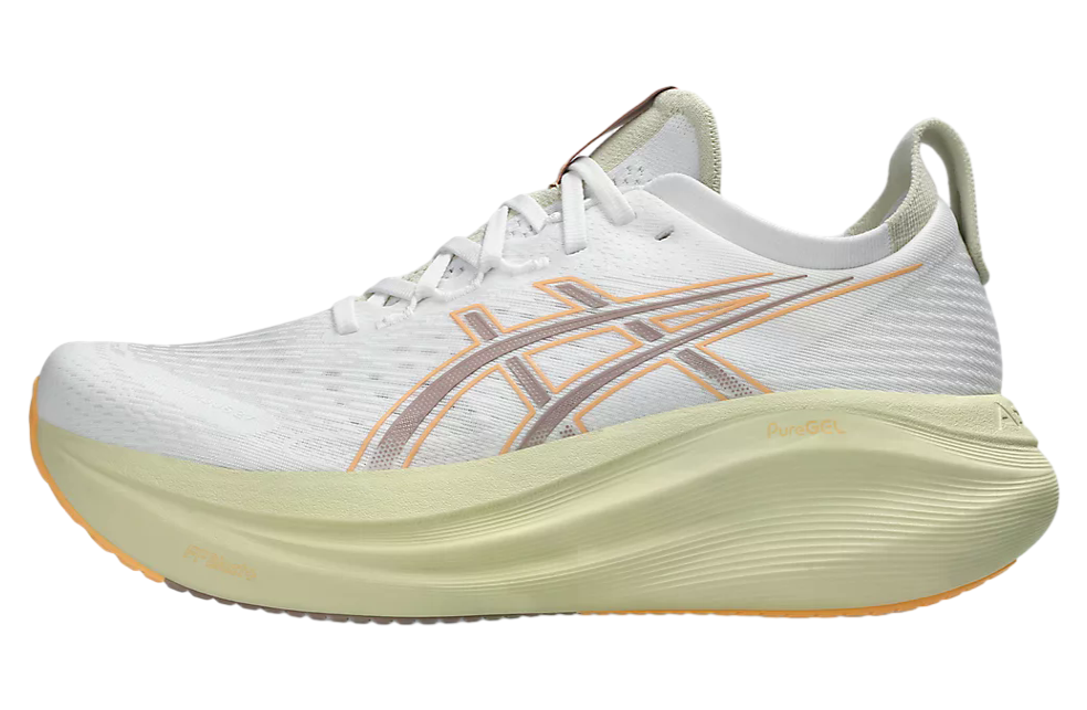 Asics GEL-Nimbus 27 2E Wide White / Fawn