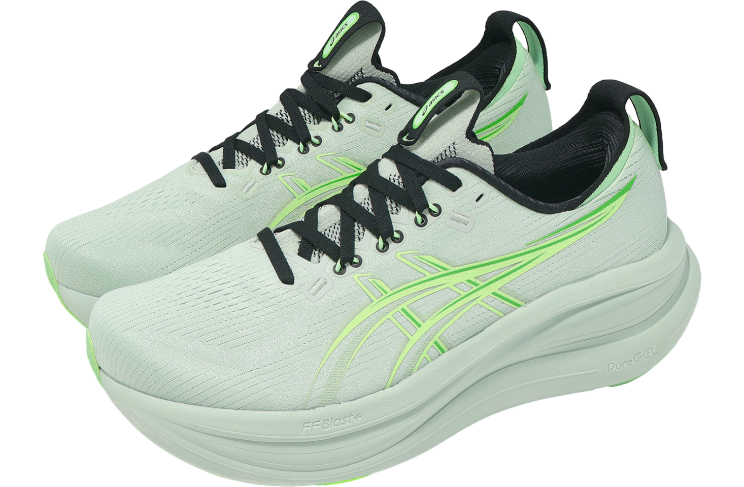 Asics GEL-Nimbus 28 2E Wide Cold Moss / Illumina Green