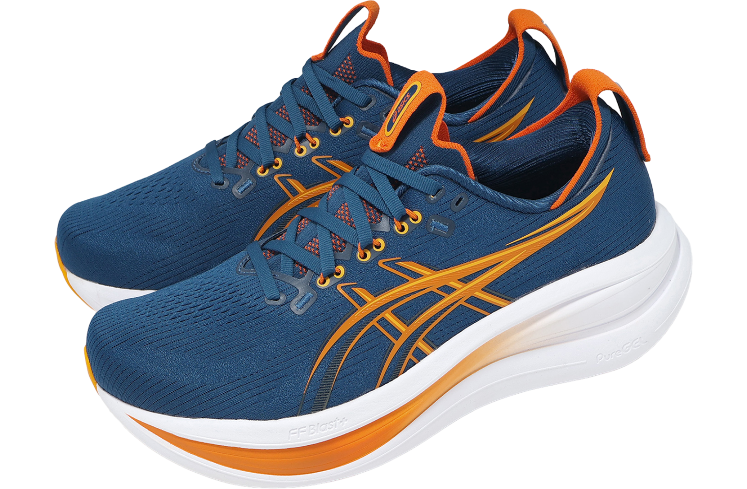 Asics GEL-Nimbus 28 2E Wide Twilight Blue / Anzu