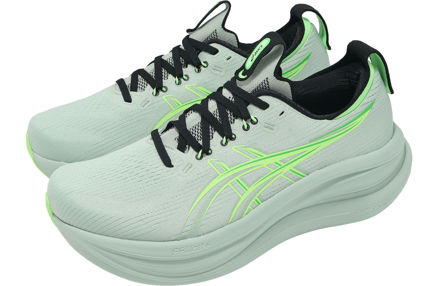 Asics GEL-Nimbus 28 4E Extra Wide Cold Moss / Illuminate Green