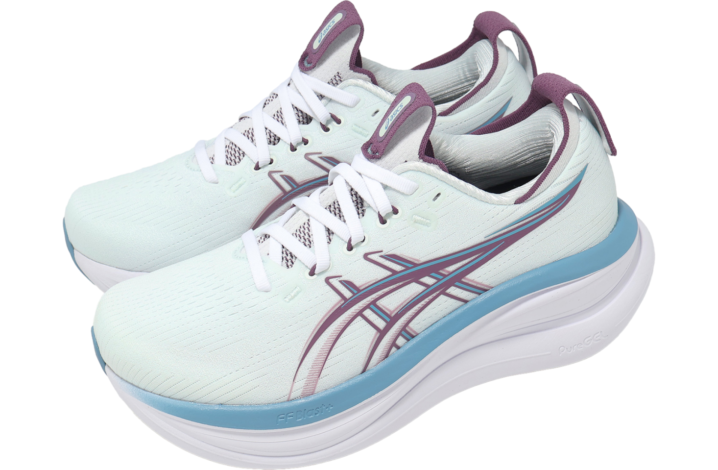 Asics GEL-Nimbus 28 D Wide WMNS Arctic Blue / Velvet Purple