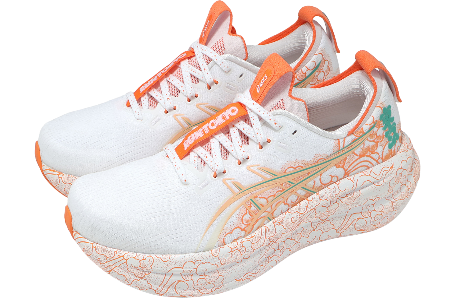 Asics GEL-Nimbus 28 Tokyo White / Apricot Crush
