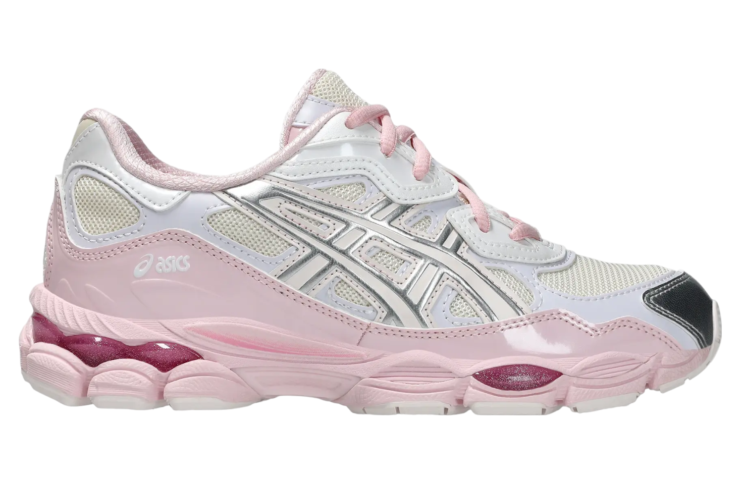 Asics Gel-NYC Silver Toe White / Pink