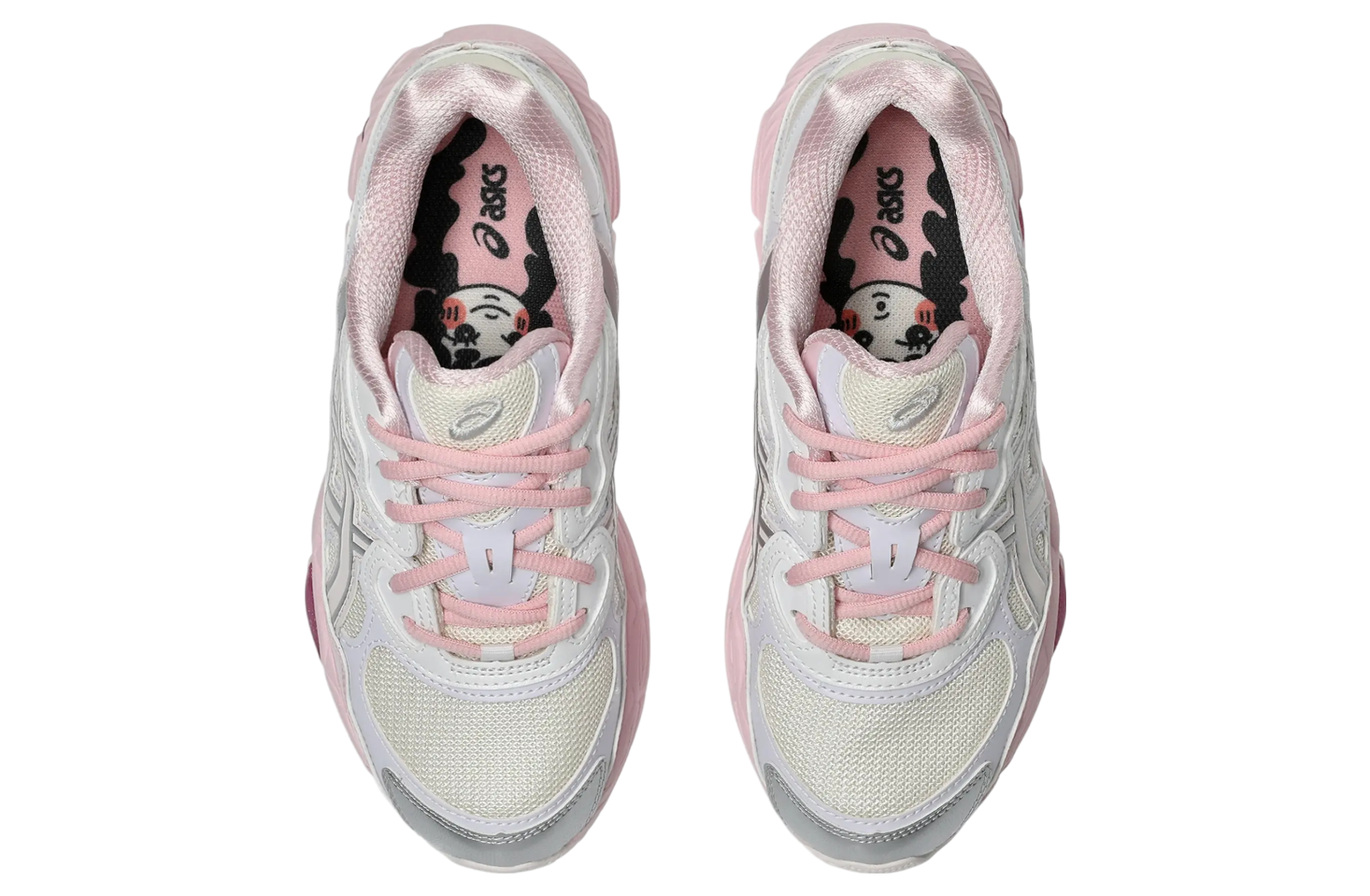 Asics Gel-NYC Silver Toe White / Pink