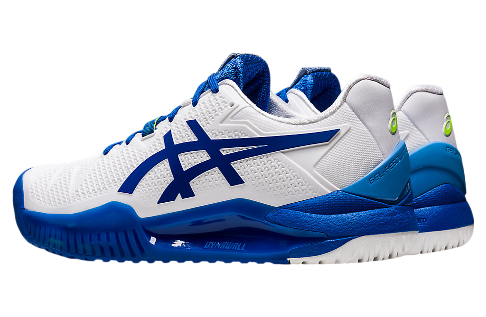 Asics Gel-Resolution 8 White / Tuna Blue