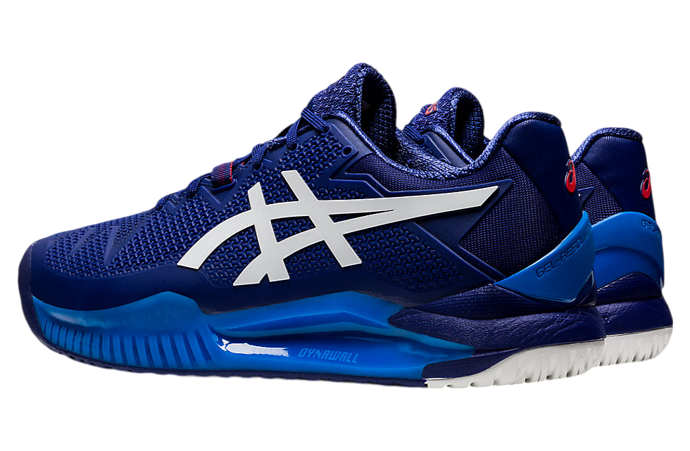 Asics Gel-Resolution 8 Wide Dive Blue / White