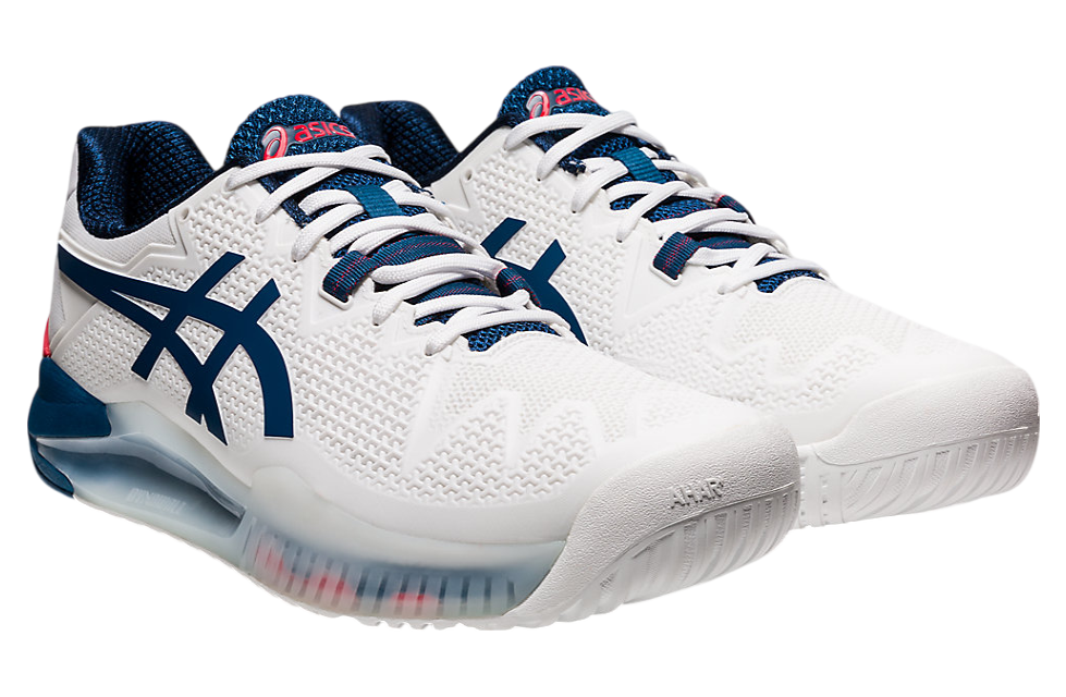 Asics Gel-Resolution 8 Wide White / Mako Blue