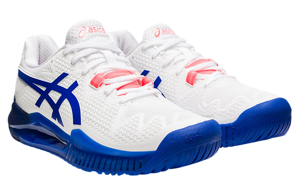 Asics Gel-Resolution 8 Wide WMNS White / Lapis Lazuli Blue