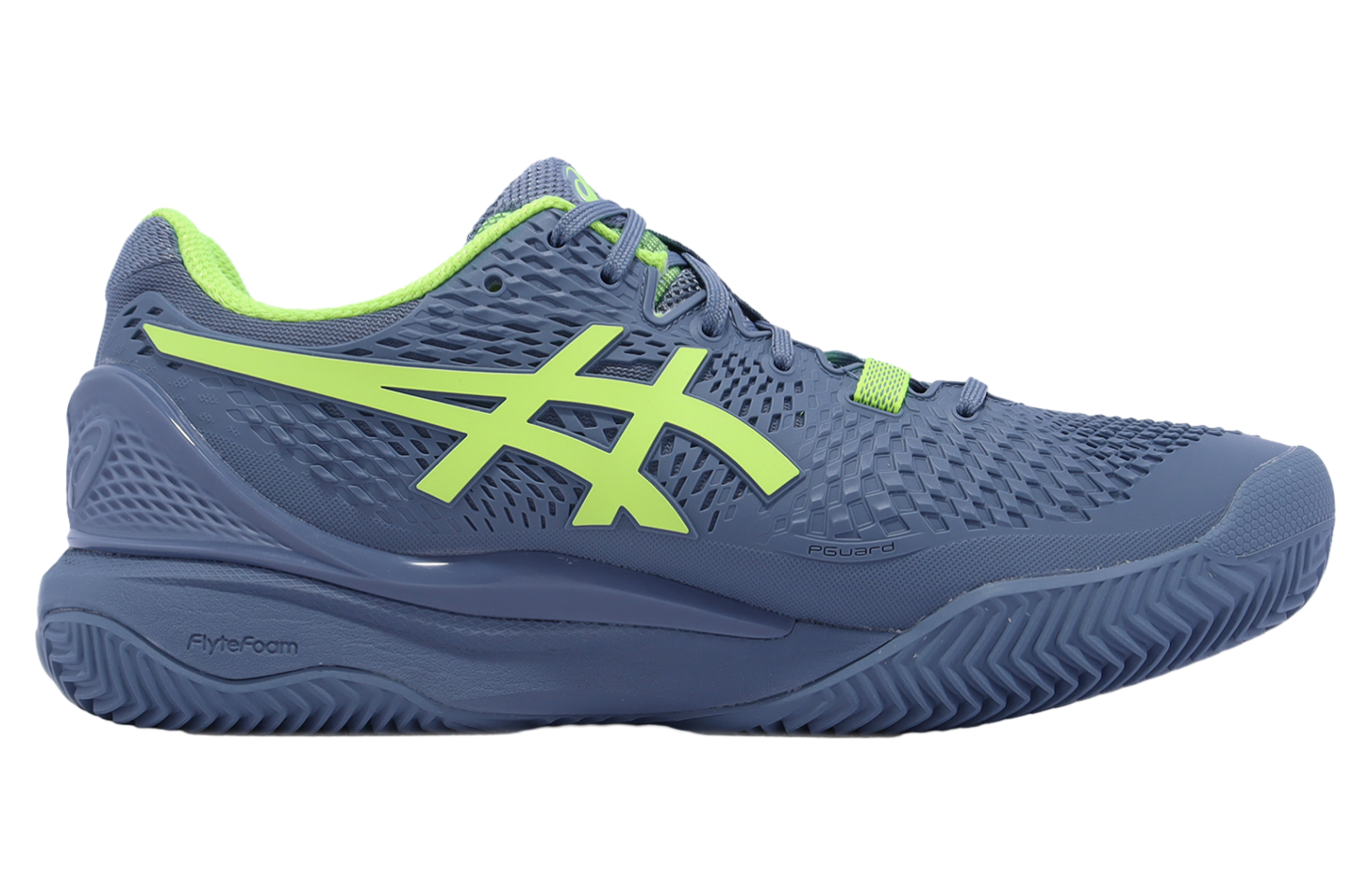 限定 GEL-RESOLUTION 9 26cm　新品 Asics GEL-Resolution 9 Clay Steel Blue / Hazard Green - Jan