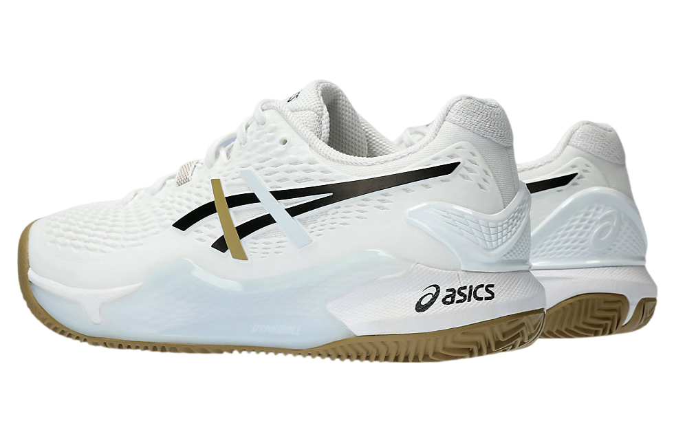 Asics Gel-Resolution 9 Clay White / Black / Gold