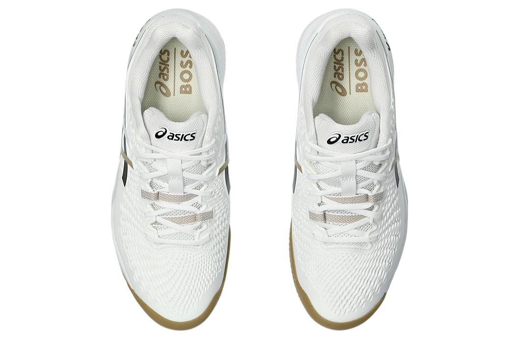 Asics Gel-Resolution 9 Clay White / Black / Gold