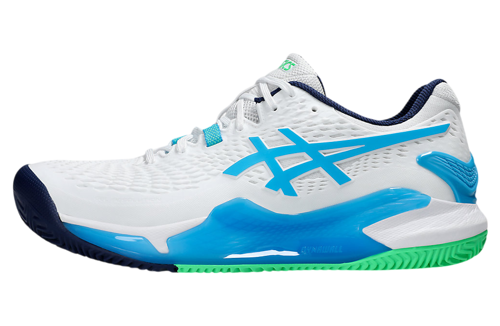 Asics Gel-Resolution 9 Clay White / Digital Aqua