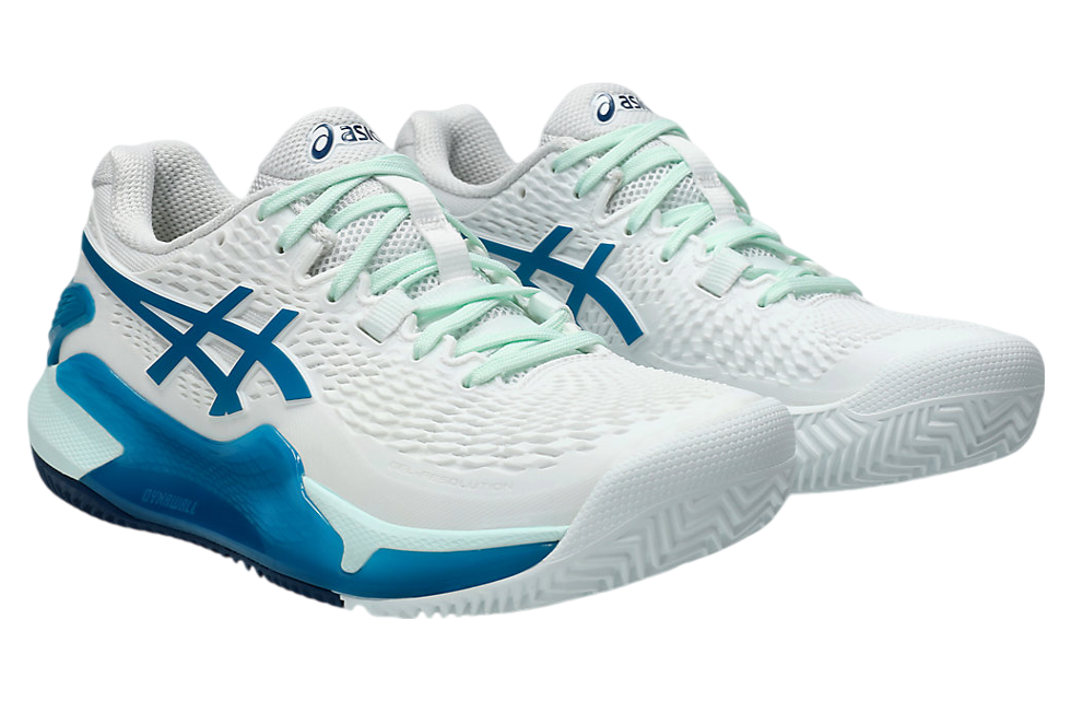 Asics Gel-Resolution 9 Clay WMNS White / Teal Blue