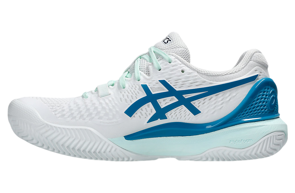 Asics Gel-Resolution 9 Clay WMNS White / Teal Blue