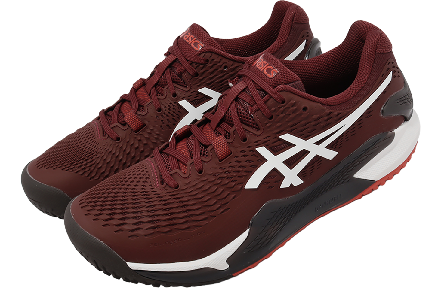 【美品】ASICS GEL-RESOLUTION 9 OC 25cm Asics GEL-Resolution 9 OC 2E Wide Black / White - Mar 2023