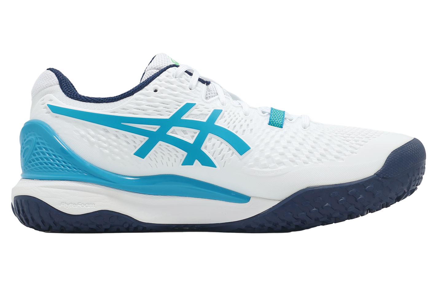 Asics GEL-Resolution 9 OC 2E Wide White / Digital Aqua