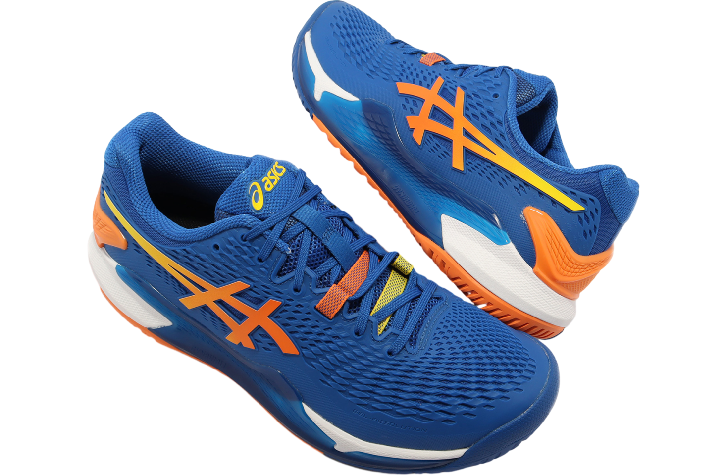 シューズ(男性用) GEL RESOLUTION 9 tuna blue sun peach 26 Asics GEL-Resolution 9 Tuna Blue / Sun Peach - Mar 2023