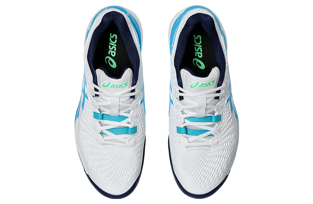 Asics Gel-Resolution 9 White / Digital Aqua