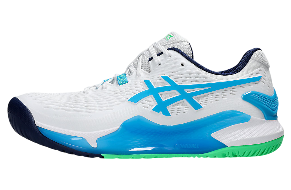 Asics Gel-Resolution 9 White / Digital Aqua