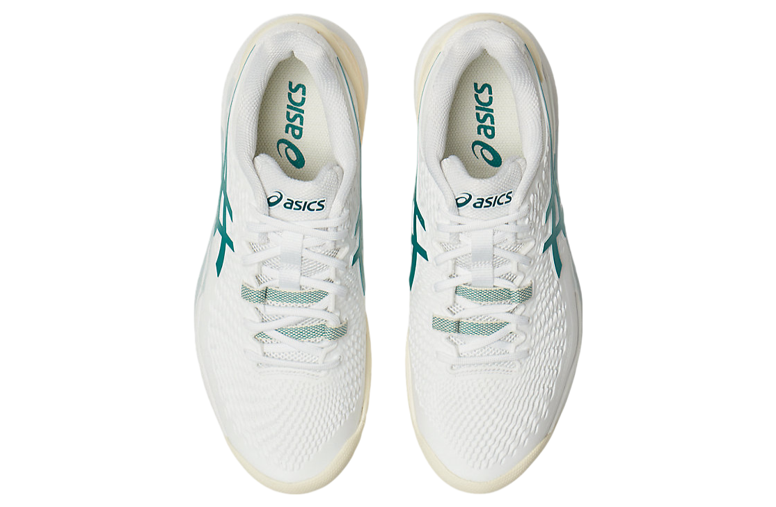 Asics Gel-Resolution 9 White / Pitch Green